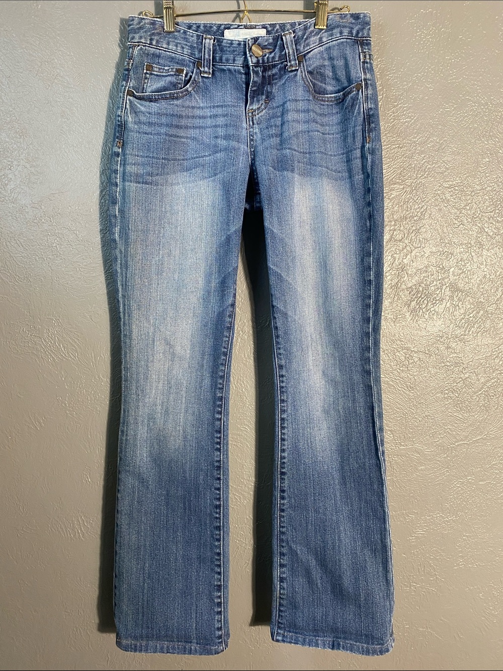 Maurices Taylor Boot Jeans Size 1/2 Regular Mid Rise Stretch Y2K Light Wash